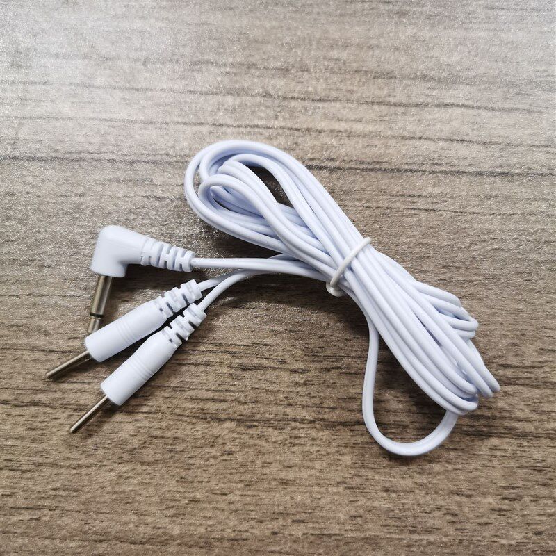 3.5MM按摩仪线数码经络理疗仪贴按摩器电极片扣式通用理疗仪导线