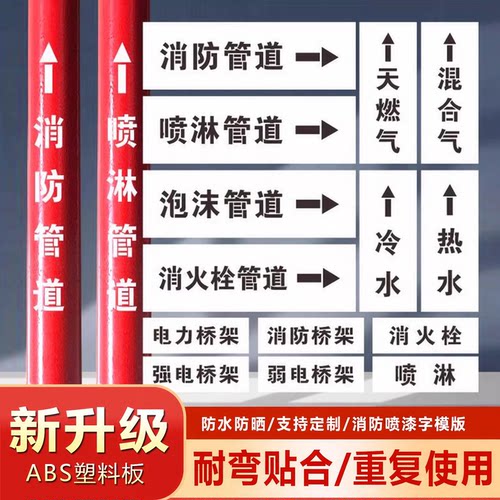 PVC反复使用可弯曲喷漆字模版