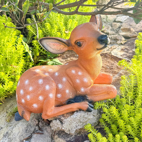 速发户外长颈鹿雕塑模型饰庭院场景摆设儿台幼装园环创