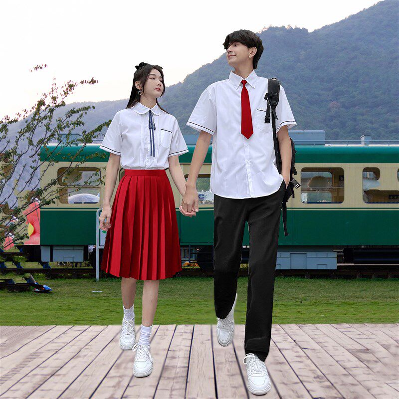速发班服高业演出服初中生朗诵合唱学院风长裙套装毕中运动会学生