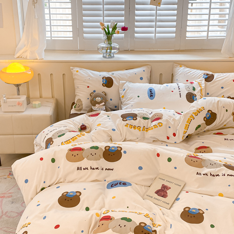 速发单件被罩150x2洗0x20被单宿舍非四棉纯棉水0棉全件套