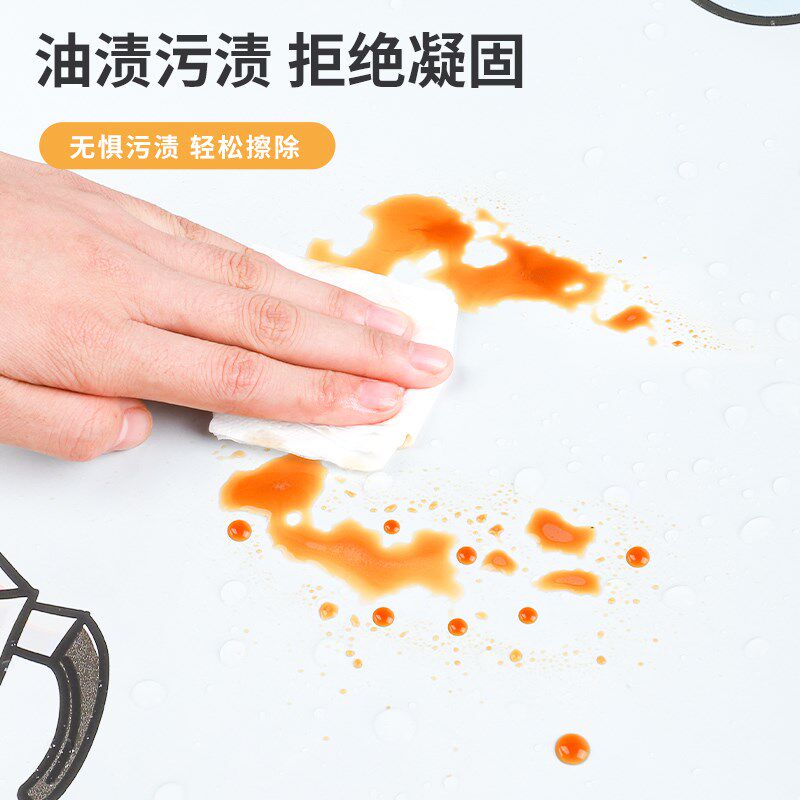 现货速发厨房贴纸防油污透明油烟机墙贴防火耐高温墙壁可撕式防水
