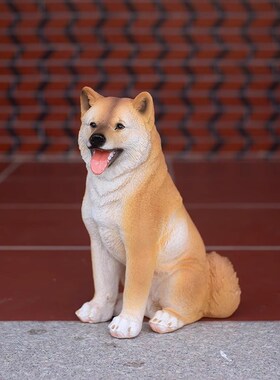 现货速发狗柴犬落地摆件花园景观庭院装饰动物摆件八哥金毛狗模型