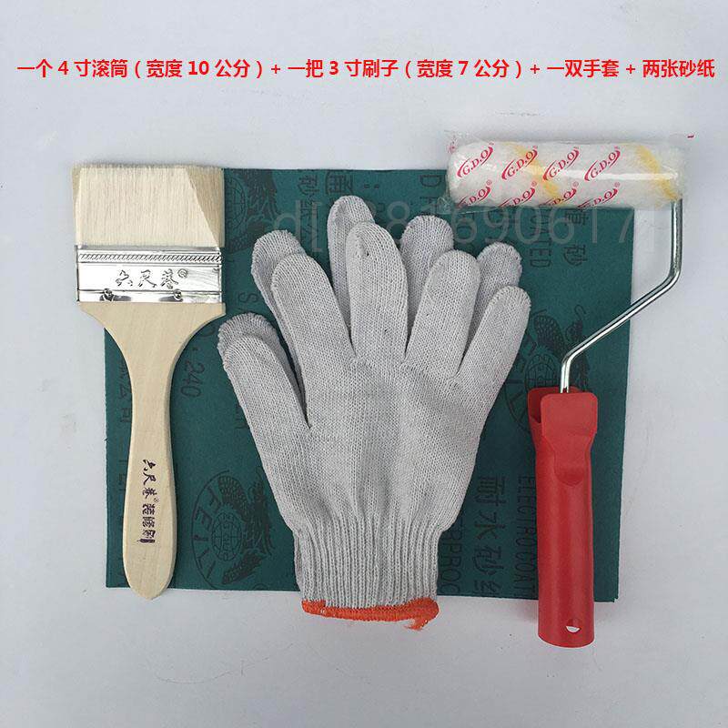 现货速发。油漆涂料涂刷工具套餐 4寸6寸寸滚筒刷 寸4寸刷子 砂纸
