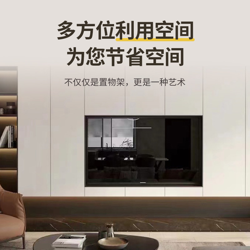 现货速发电视壁龛柜不锈钢隔板嵌入式电视柜壁柜背景墙金属成品置