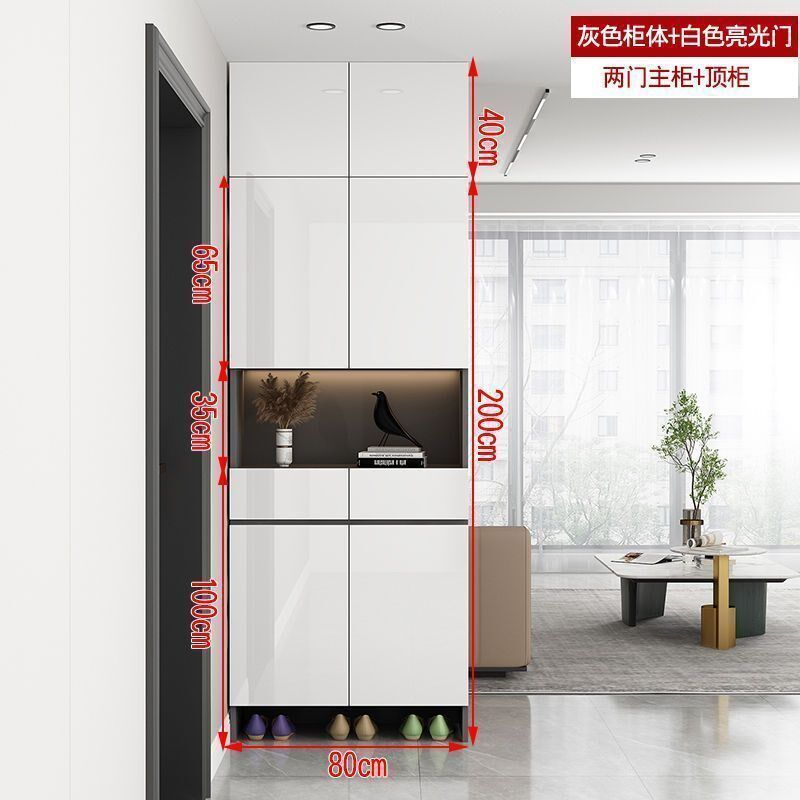现货速发实木鞋柜换鞋凳一体入户靠墙鞋架玄关柜家用门口多功能收