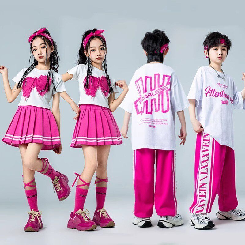 现货速发小学生幼儿园班服合唱表演运动会开幕式入场服装少儿啦啦