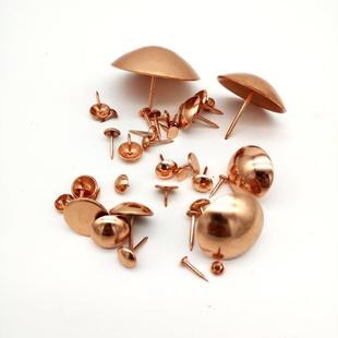 玫瑰金色泡钉仿金圆头钉沙发软包家具木盒装 新款 饰钉铆钉工厂直销