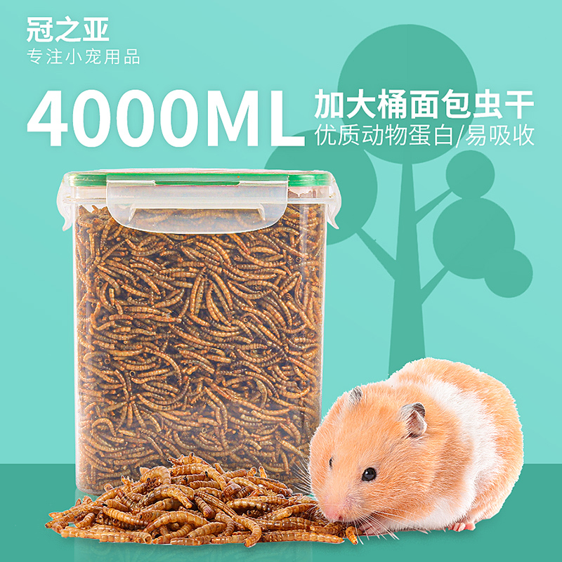 面包虫干仓鼠粮食零食鹦鹉黄粉虫干鸟龟金丝熊饲料刺猬鸟用品主粮