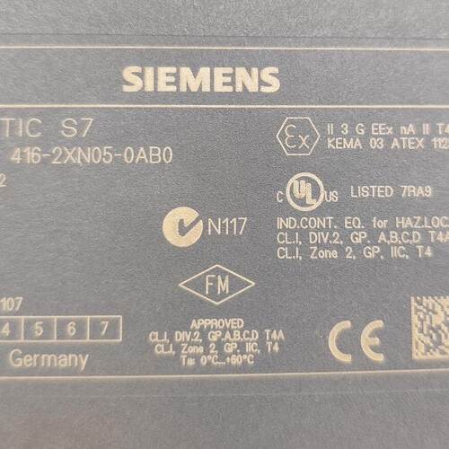 6ES7 416-2XN05-0AB0 PLC CPU模块 无无 议价维修