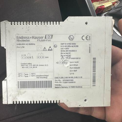 FTL325P-F1A1 音叉式物位变送器 EH恩德斯豪斯工控配件议价维修