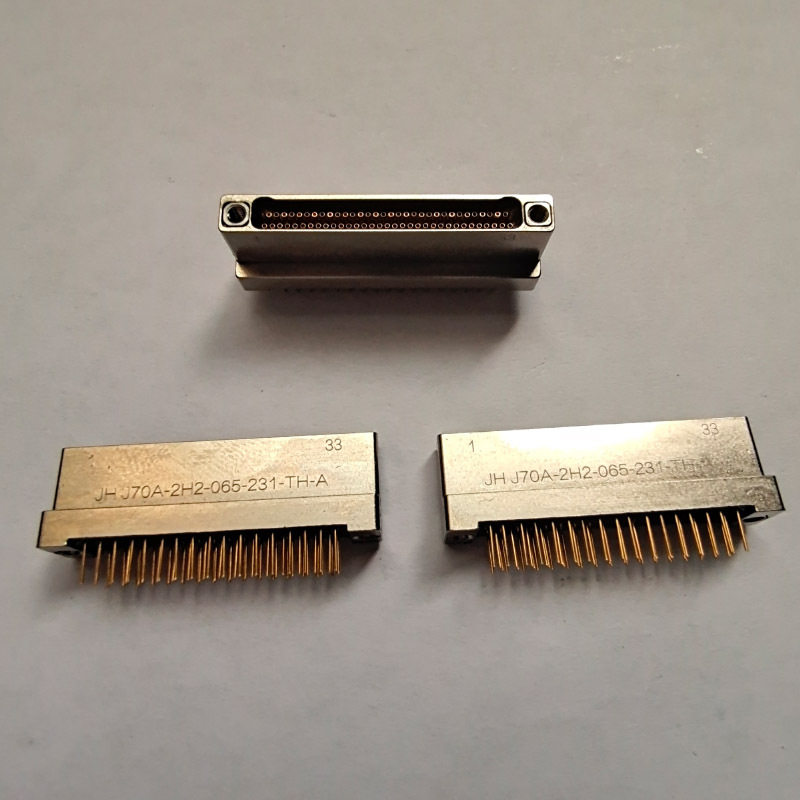 锦宏供PCB垂直安装用J70A连接器J70A-2H2-037/051/065/069-231-TH