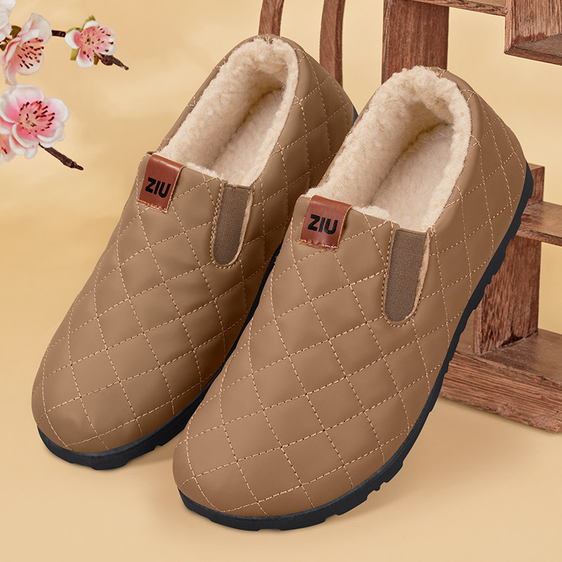 老北京布鞋女秋冬加绒新款防水保暖妈妈棉鞋中老年休闲平底豆豆鞋,女鞋,传统布鞋,淘宝优惠券,粉丝福利购,淘宝优惠卷