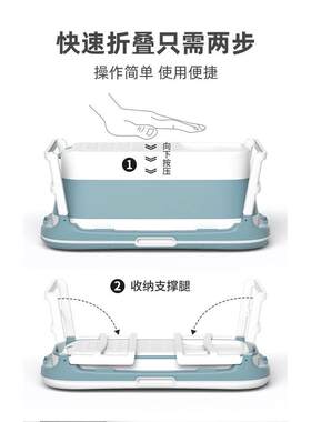 洗澡桶手提可坐大人可折叠加厚浴桶用加大号洗澡桶全身成人浴盆