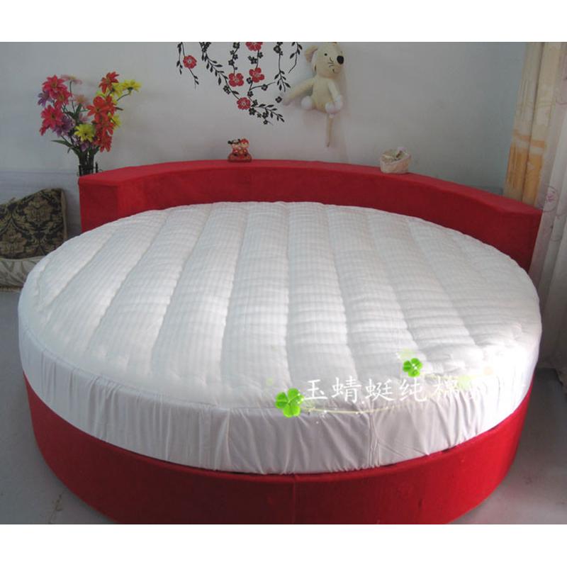 6b76圆床保护垫宾馆式圆褥垫笠圆床褥子圆床棉花垫被床笠式圆褥垫