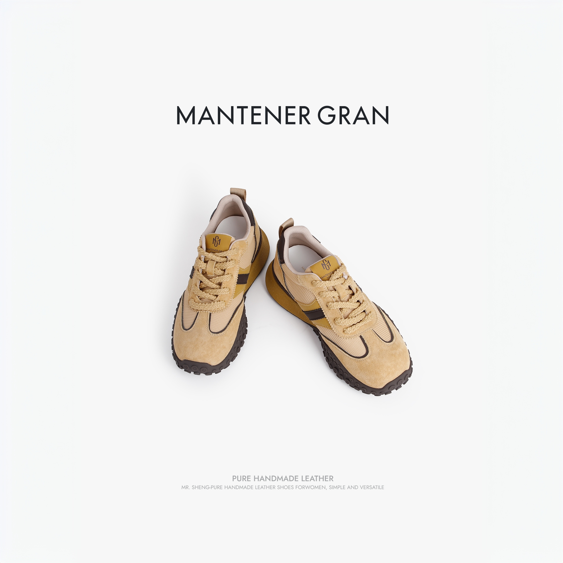 MantenerGran休闲圆头运动休闲鞋
