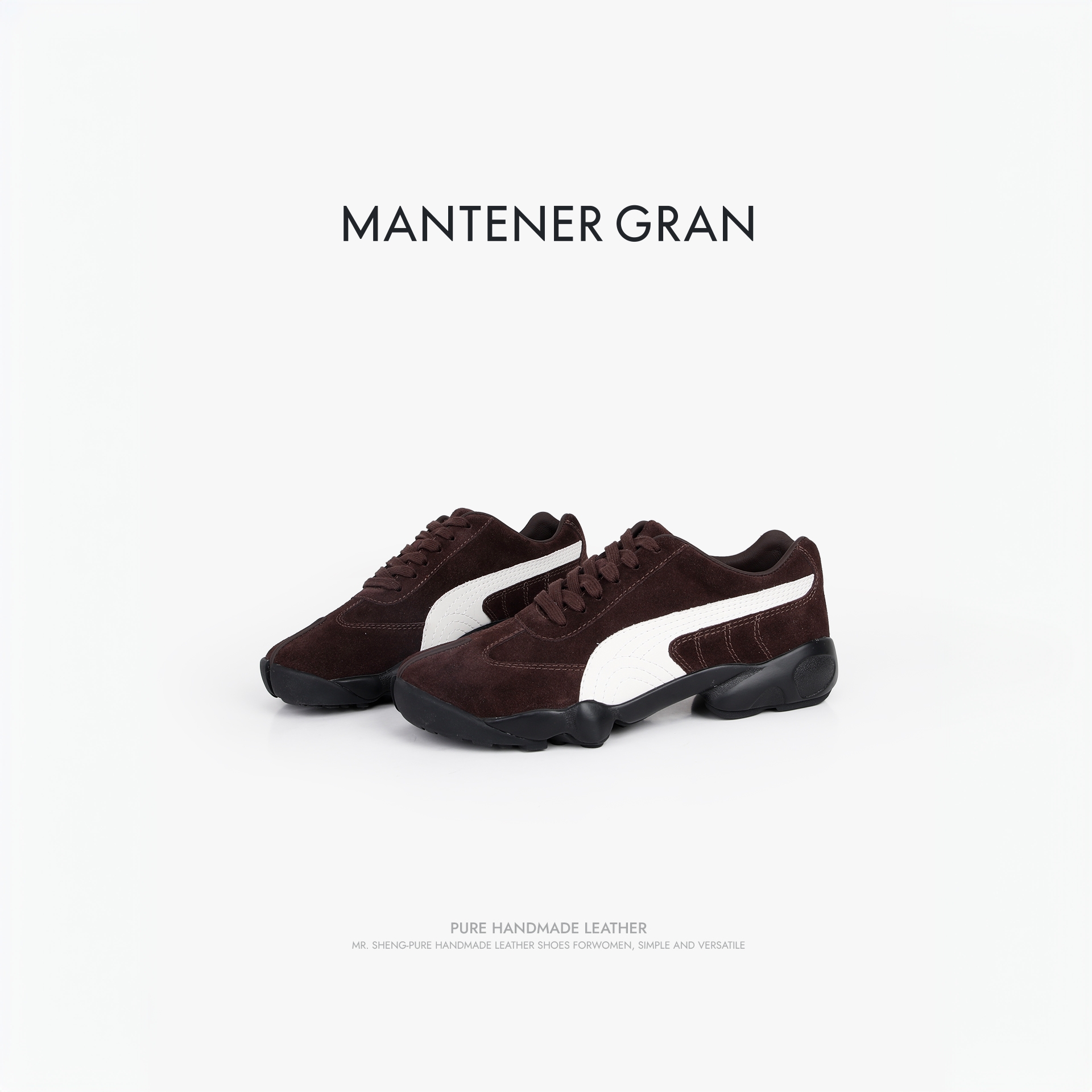 MantenerGran休闲圆头运动休闲鞋