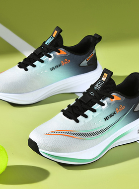跑步鞋2026新款春季男鞋透气网面青少年初中学生超轻减震运动鞋