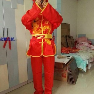 速发婚庆服装麻轿布衣丁服抬大花轿轿夫衣服中式料服迎亲演出服锣