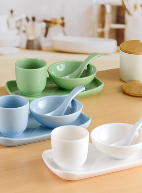 速发密胺仿瓷餐厅烤肉餐碗店摆台火具四件套中式酒店饭店锅盘勺杯