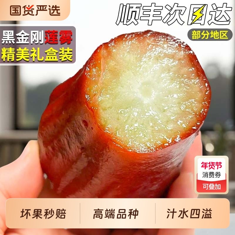 顺丰速达5斤黑金刚莲雾当季新鲜海南孕妇水果礼盒装热带一级果,水产肉类/新鲜蔬果/熟食,莲雾,淘宝优惠券,粉丝福利购,淘宝优惠卷