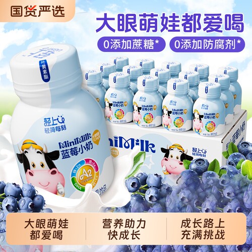 轻上DHA蓝莓小奶饮品整箱装