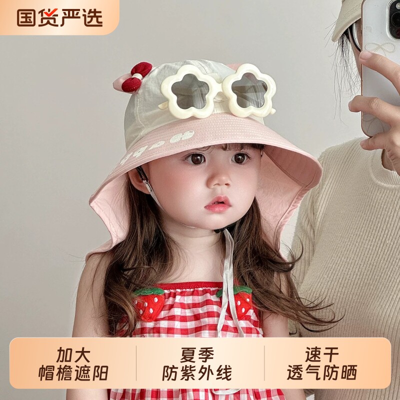 宝宝夏季薄款速干太阳帽图片
