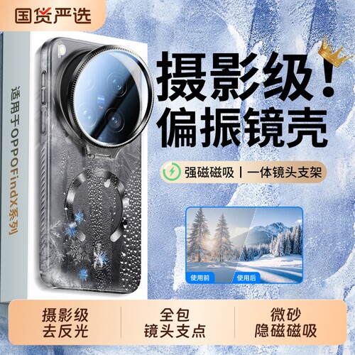 摄影级偏光镜镜头支架磁吸磨砂壳