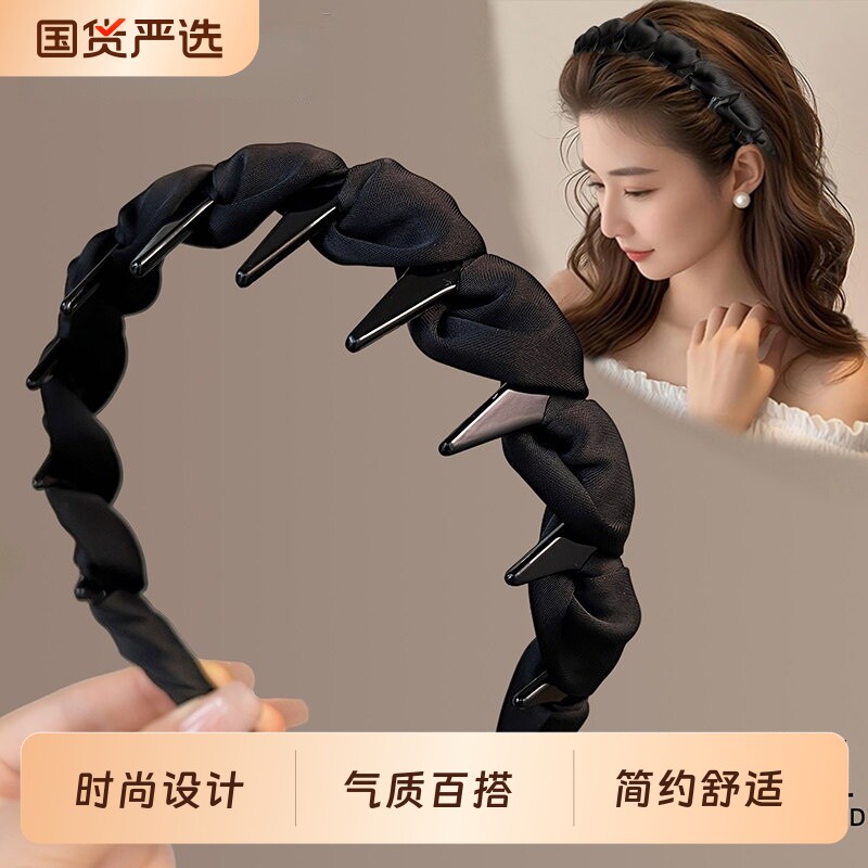 韩版高颅顶绝美发箍女款带齿蓬松头箍2026新款高级感日常外戴发卡