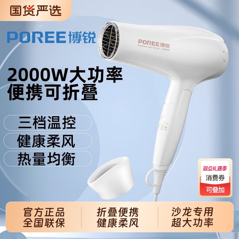 飞科博锐大功率电吹风送女友发廊吹风机新款送礼大风速干圣诞节礼