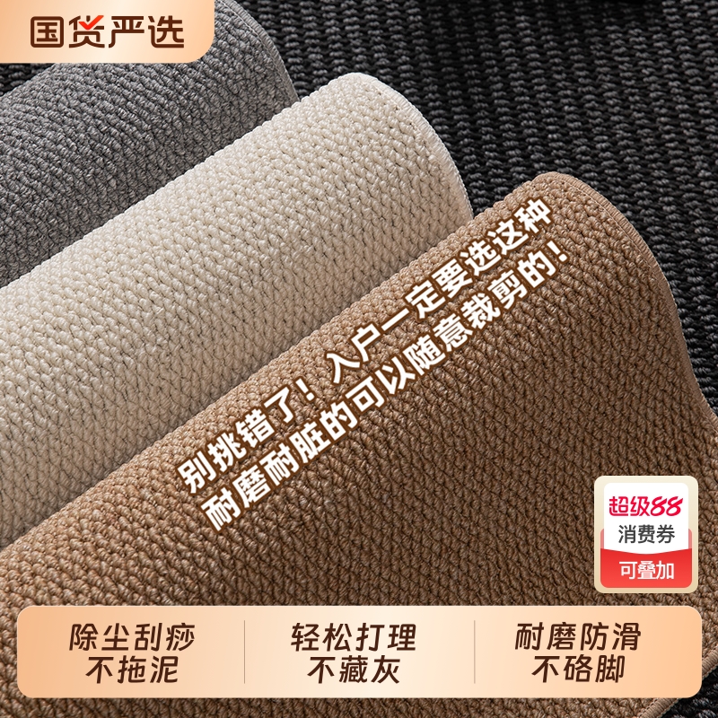 菠萝纹入户门地垫进门大门口纯色地毯门垫进门玄关防滑耐磨蹭脚垫