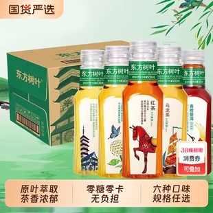 东方树叶无糖茶饮料茉莉花茶500ml/瓶装整箱乌龙茶青柑普洱红绿茶