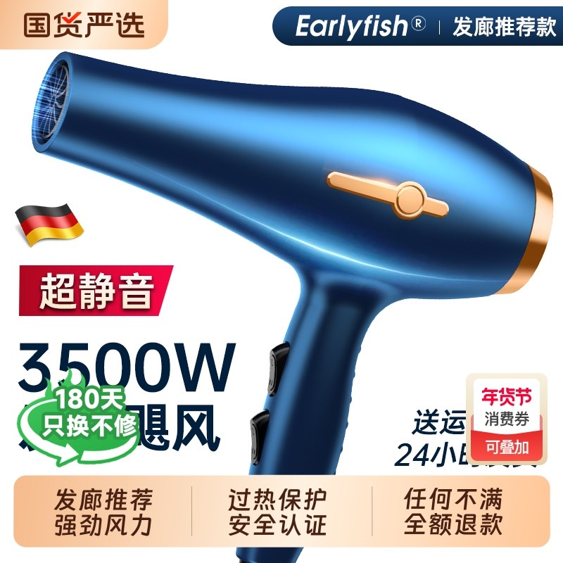电吹风机家用理发专用大功率发廊吹风筒护发大风力卷发负离子静音