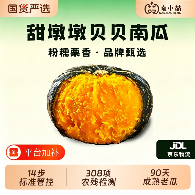 南小萌甜墩墩贝贝南瓜正宗板栗味小南瓜贝贝早餐宝宝辅食新鲜甄选