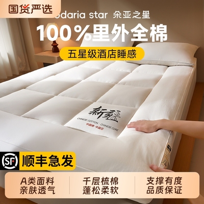 朵亚之星新疆棉花床垫软垫家用里外全棉180x200床垫子纯棉床褥球