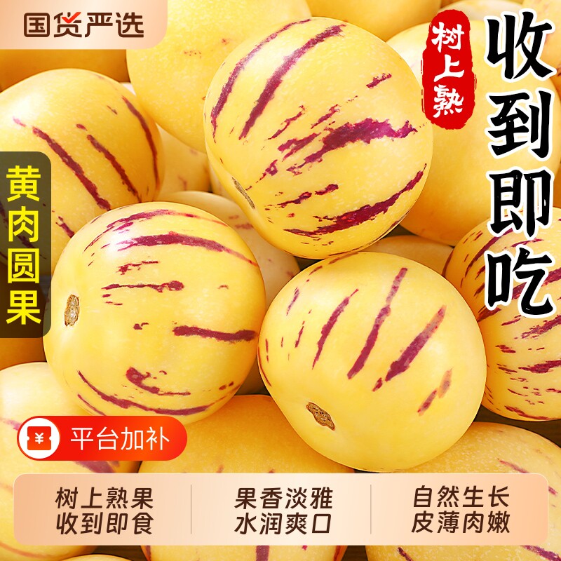 云南人参果新鲜应季石林人叁果圆果人生果娃娃果七彩黄肉水果包邮