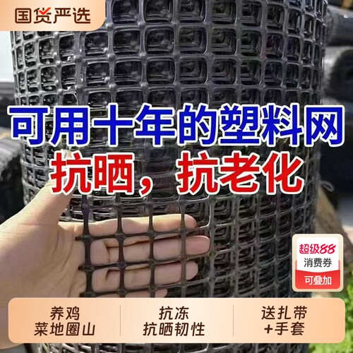 养鸡养鸭网塑料围栏网防护网养鸡围栏网果园圈地隔离网格栅养殖网
