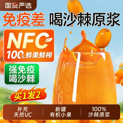 新疆有机】沙棘原浆强免疫护肝脏