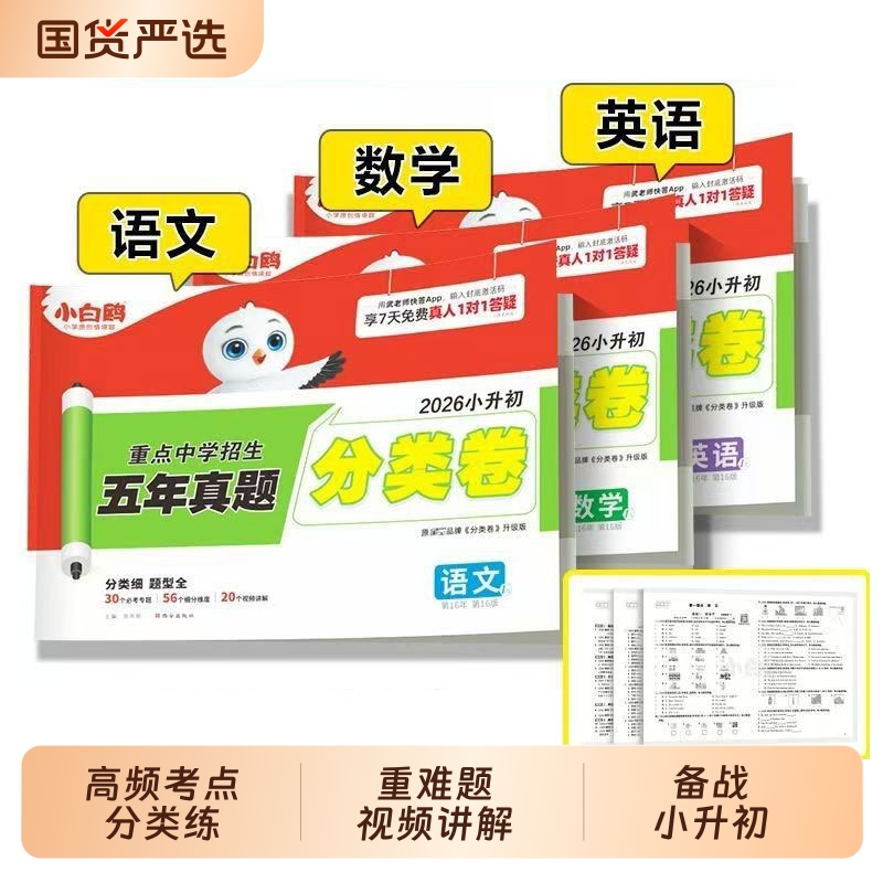 小升初五年真题分类练