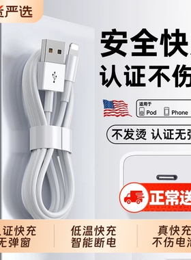 zpv官方适用于苹果14充电线iPhone13/12数据线xr/11手机15/16/17promax快充车载usb正平板iPad品原套装20/30W