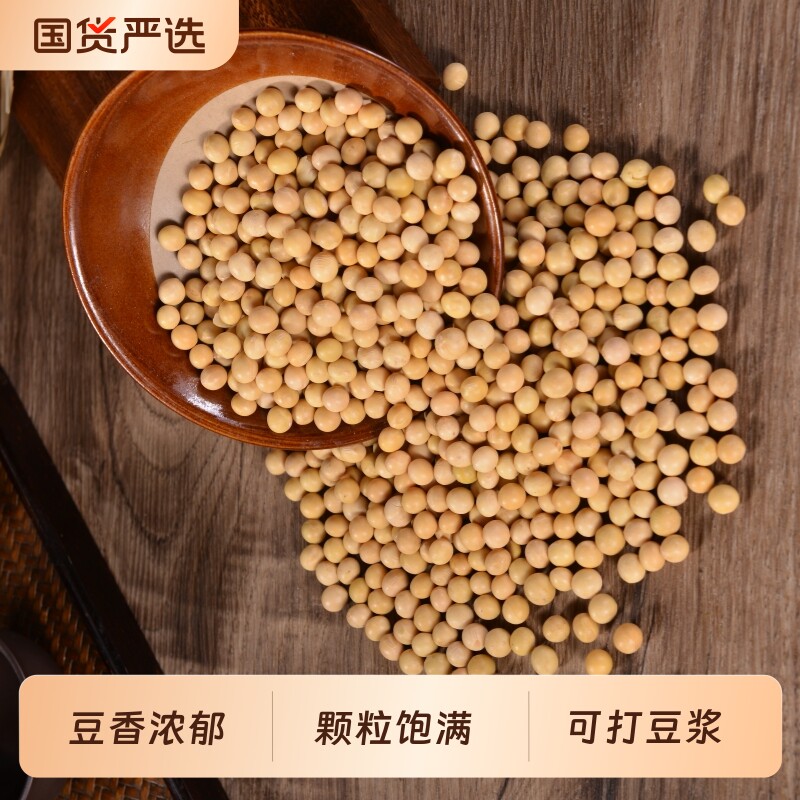 山西非转基因黄豆打豆浆专用大豆农家自种发豆芽豆大粒饱满新货