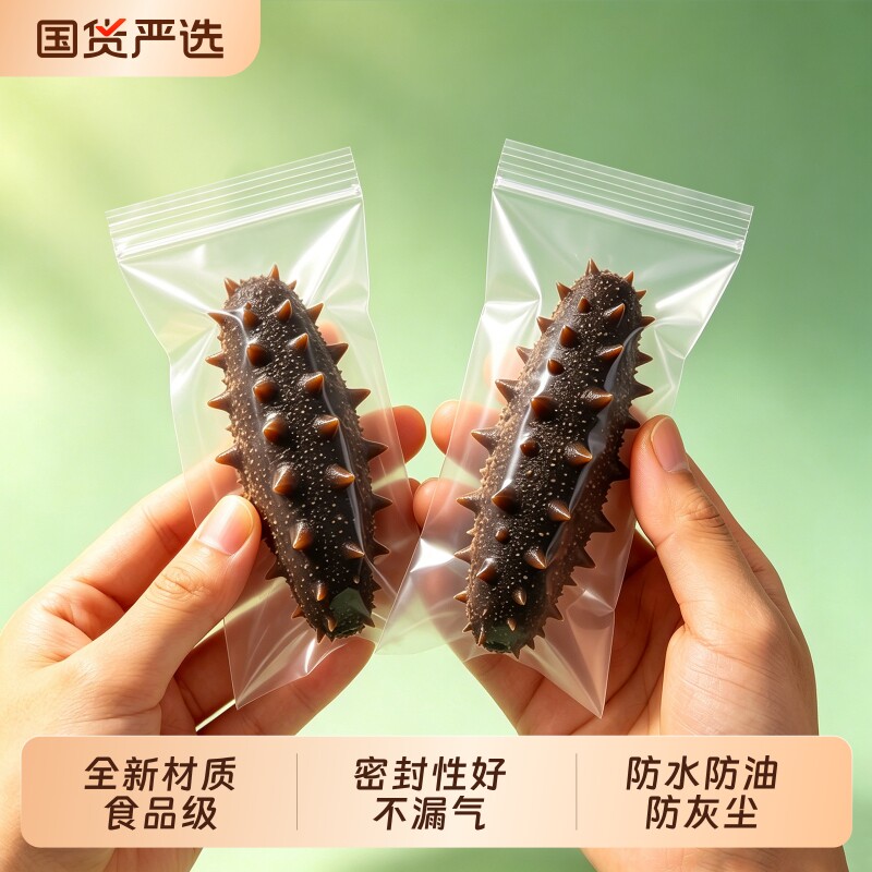 喜之龙独立包装袋密封加厚食品级真空袋自封袋海参冷冻保鲜分装袋