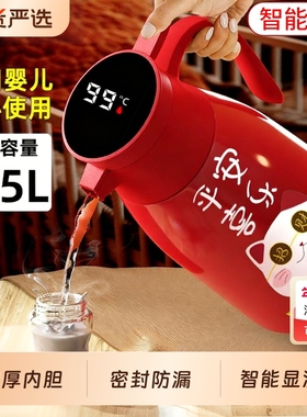2025新款保温壶家用大容量热水壶宿舍热水瓶ghyx长效红色办公室