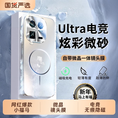 马上有福电竞磁吸磨砂镜头全包壳