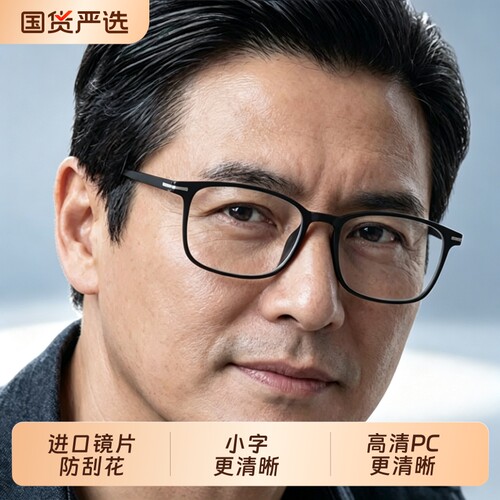 老花镜男防蓝光高档品牌高清老人