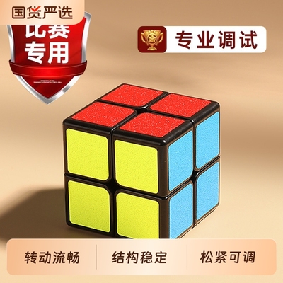 圣手魔方二阶速拧顺滑儿童小学生初学者专业比赛专用智力玩具