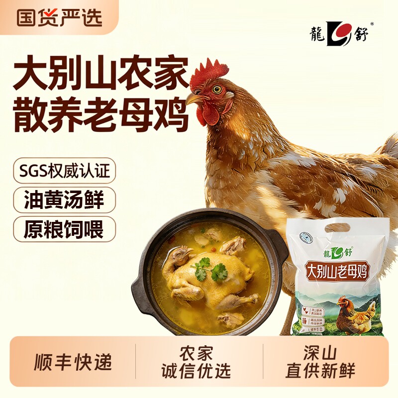 现杀散养2年超大土鸡山林老母鸡农村草鸡农家笨鸡走地鸡新鲜整鸡