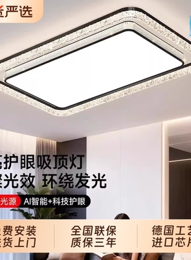 顾家客厅主灯简约现代超亮意式轻奢吸顶灯具2026年新款全屋套餐