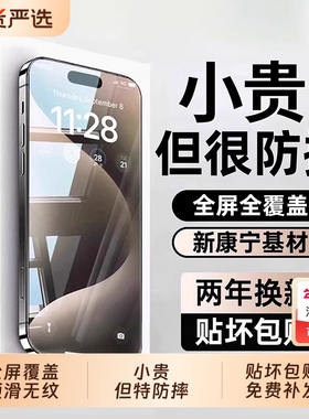 zpv适用苹果15/16钢化膜17iphone13promax手机膜14新款12贴膜11护眼plus防窥防摔xr高清全屏全包air保护IP