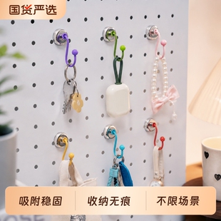 多巴胺磁吸挂钩免打孔强磁铁收纳强力门后冰箱门上壁挂式悬挂玩具